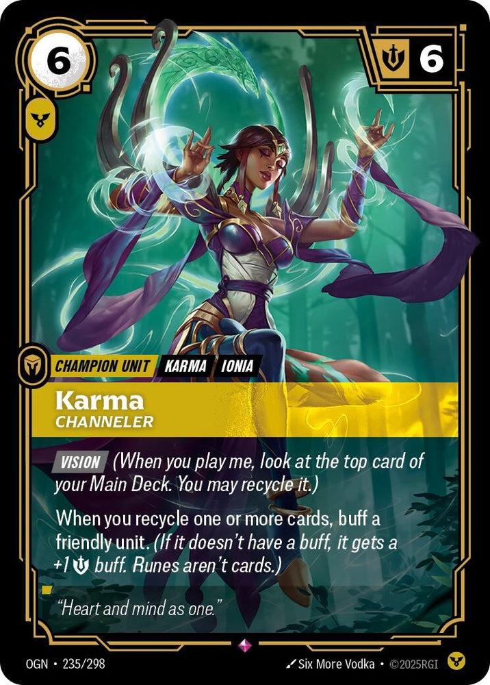 Image for Karma - Channeler (235/298) (OGN) - Riftbound: League of Legends Trading Card Game