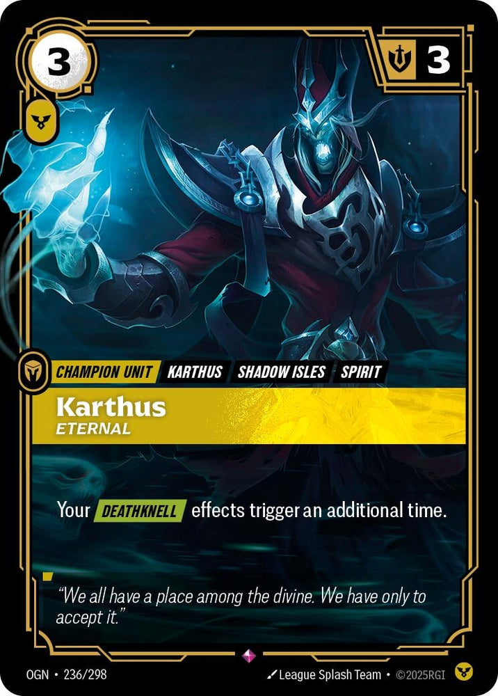 Image for Karthus - Eternal (236/298) (OGN) - Riftbound: League of Legends Trading Card Game