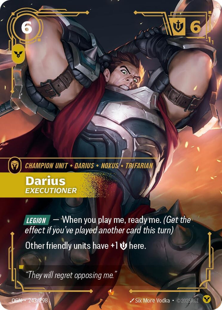 Image for Darius - Executioner (243/298) (OGN) - Riftbound: League of Legends Trading Card Game
