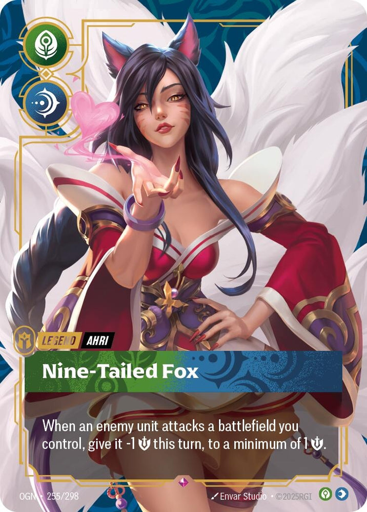 Image for Ahri - Nine-Tailed Fox (255/298) (OGN) - Riftbound: League of Legends Trading Card Game