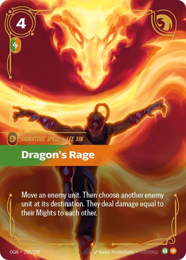 Image for Dragon's Rage (258/298) (OGN) - Riftbound: League of Legends Trading Card Game