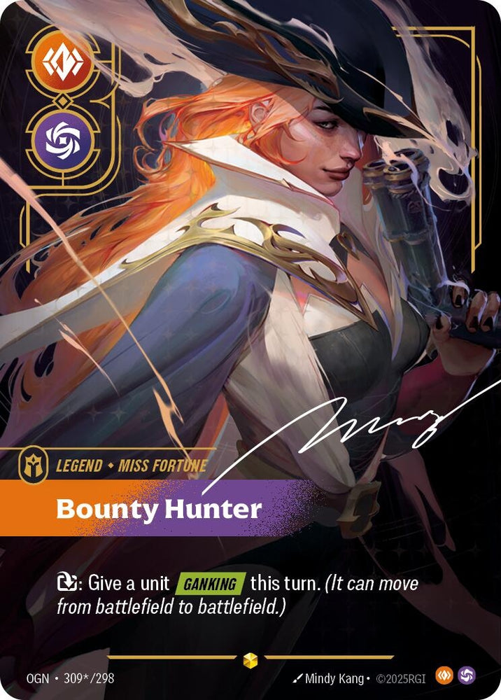 Image for Miss Fortune - Bounty Hunter (Signature) (309*/298) (OGN) - Riftbound: League of Legends Trading Card Game