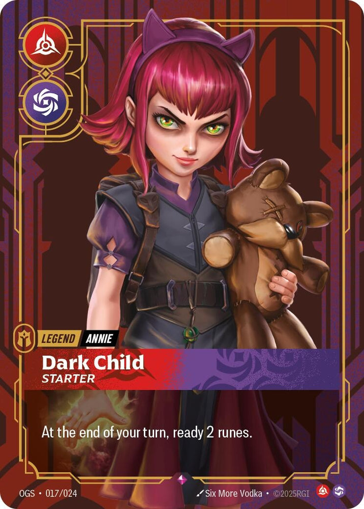 Image for Annie - Dark Child (Starter) (017/024) (OGS:PG) - Riftbound: League of Legends Trading Card Game