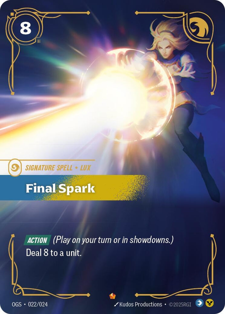 Image for Final Spark (022/024) (OGS:PG) - Riftbound: League of Legends Trading Card Game