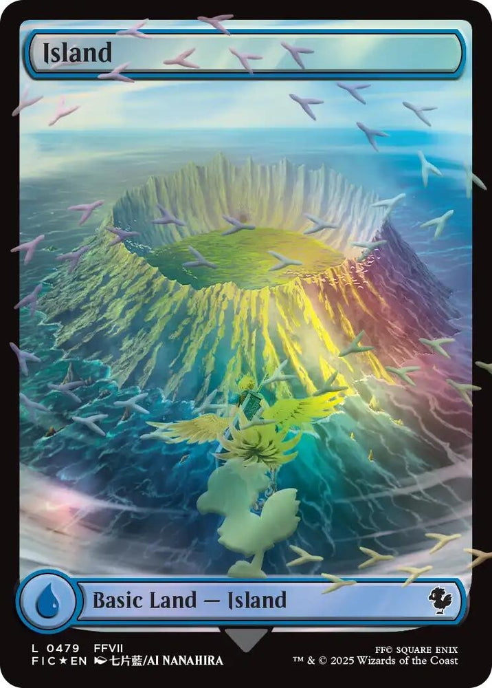 Image for Island (Chocobo Track Foil) (479) (FIC) - Magic: The Gathering