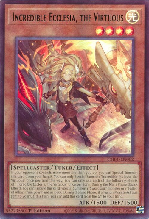 Incredible Ecclesia, the Virtuous [CH01-EN002] Ultra Rare