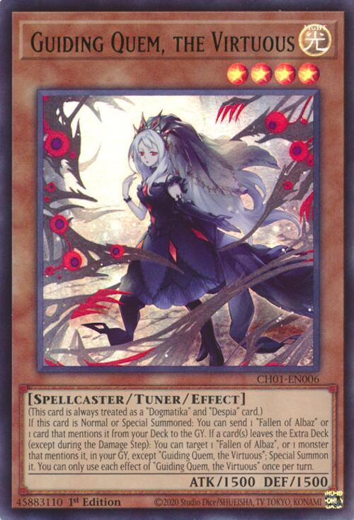 Guiding Quem, the Virtuous [CH01-EN006] Ultra Rare