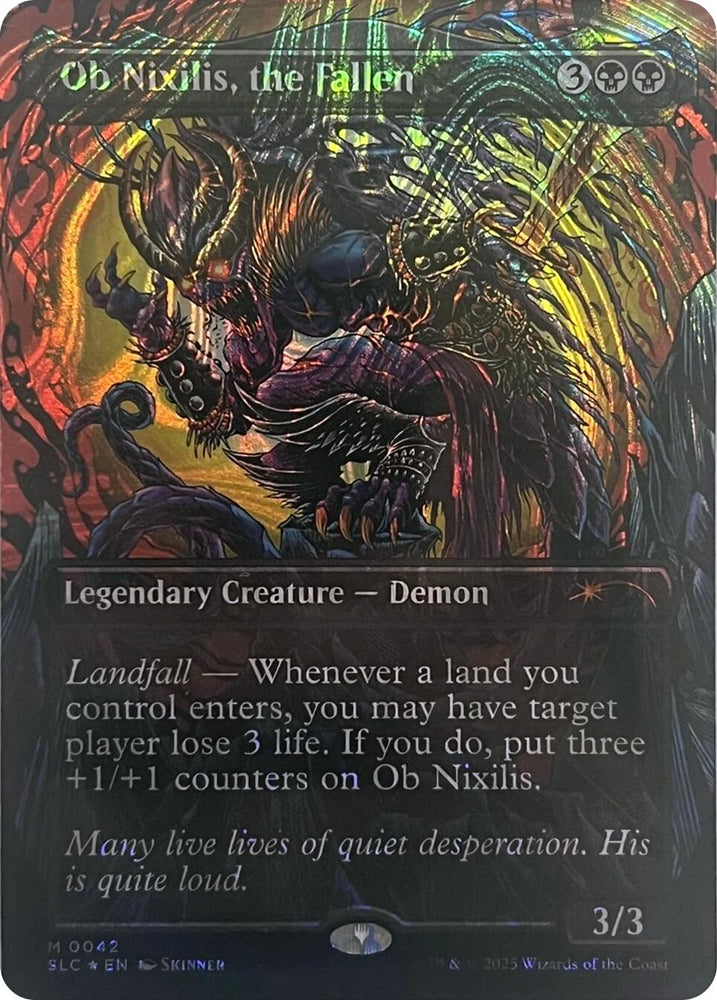 Ob Nixilis, the Fallen (Halo Foil) [Secret Lair Countdown Kit]