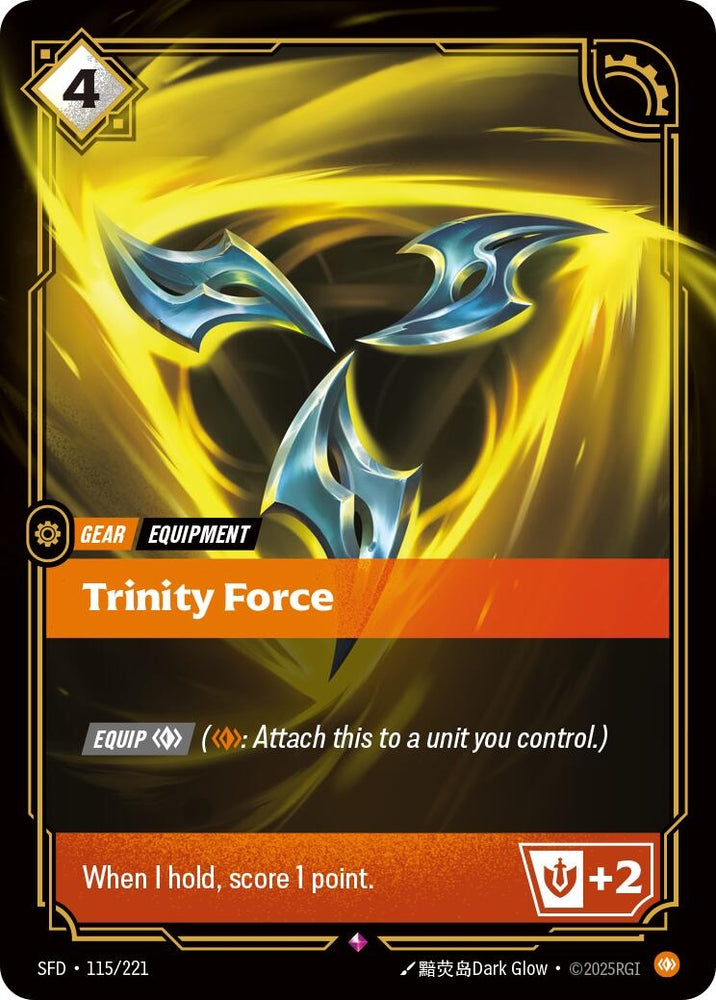 Image for Trinity Force (115/221) (SPF) - Riftbound: League of Legends Trading Card Game