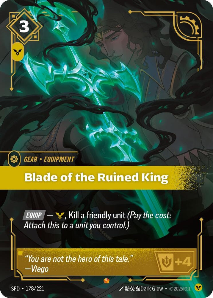 Image for Blade of the Ruined King (178/221) (SPF) - Riftbound: League of Legends Trading Card Game