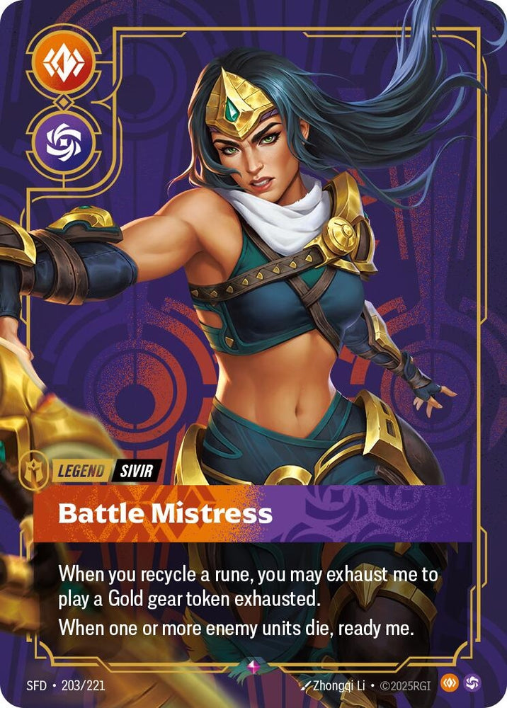 Image for Sivir - Battle Mistress (203/221) (SPF) - Riftbound: League of Legends Trading Card Game
