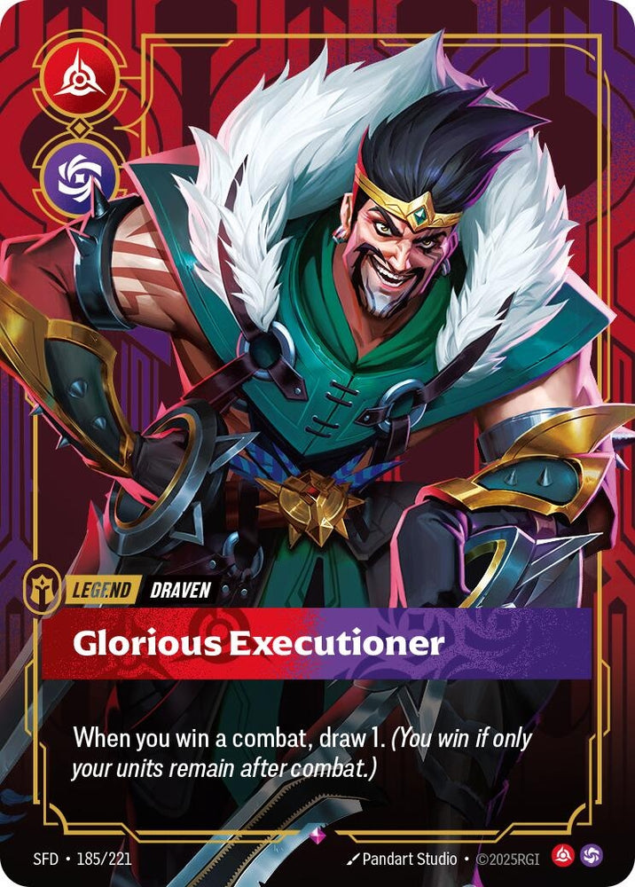 Image for Draven - Glorious Executioner (185/221) (SPF) - Riftbound: League of Legends Trading Card Game
