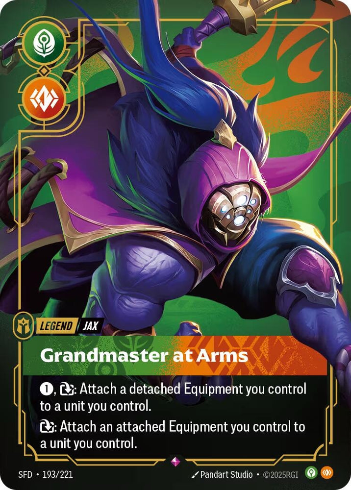 Image for Jax - Grandmaster At Arms (193/221) (SPF) - Riftbound: League of Legends Trading Card Game