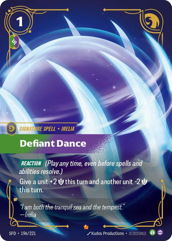 Image for Defiant Dance (196/221) (SPF) - Riftbound: League of Legends Trading Card Game