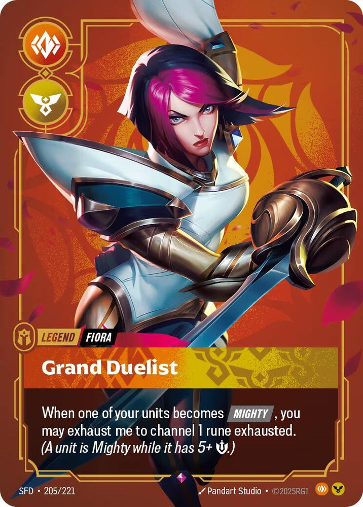 Image for Fiora - Grand Duelist (205/221) (SPF) - Riftbound: League of Legends Trading Card Game