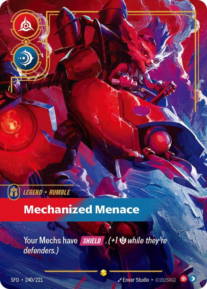 Image for Rumble - Mechanized Menace (Overnumbered) (240/221) (SPF) - Riftbound: League of Legends Trading Card Game