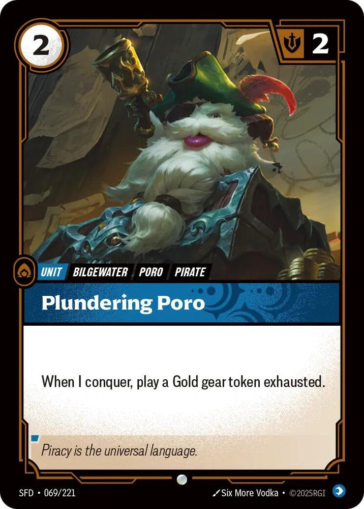 Image for Plundering Poro (069/221) (SPF) - Riftbound: League of Legends Trading Card Game