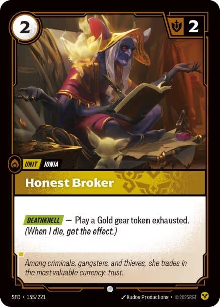 Image for Honest Broker (155/221) (SPF) - Riftbound: League of Legends Trading Card Game