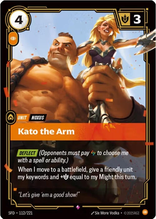 Image for Kato the Arm (112/221) (SPF) - Riftbound: League of Legends Trading Card Game