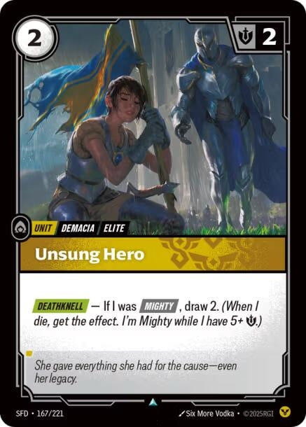 Image for Unsung Hero (167/221) (SPF) - Riftbound: League of Legends Trading Card Game