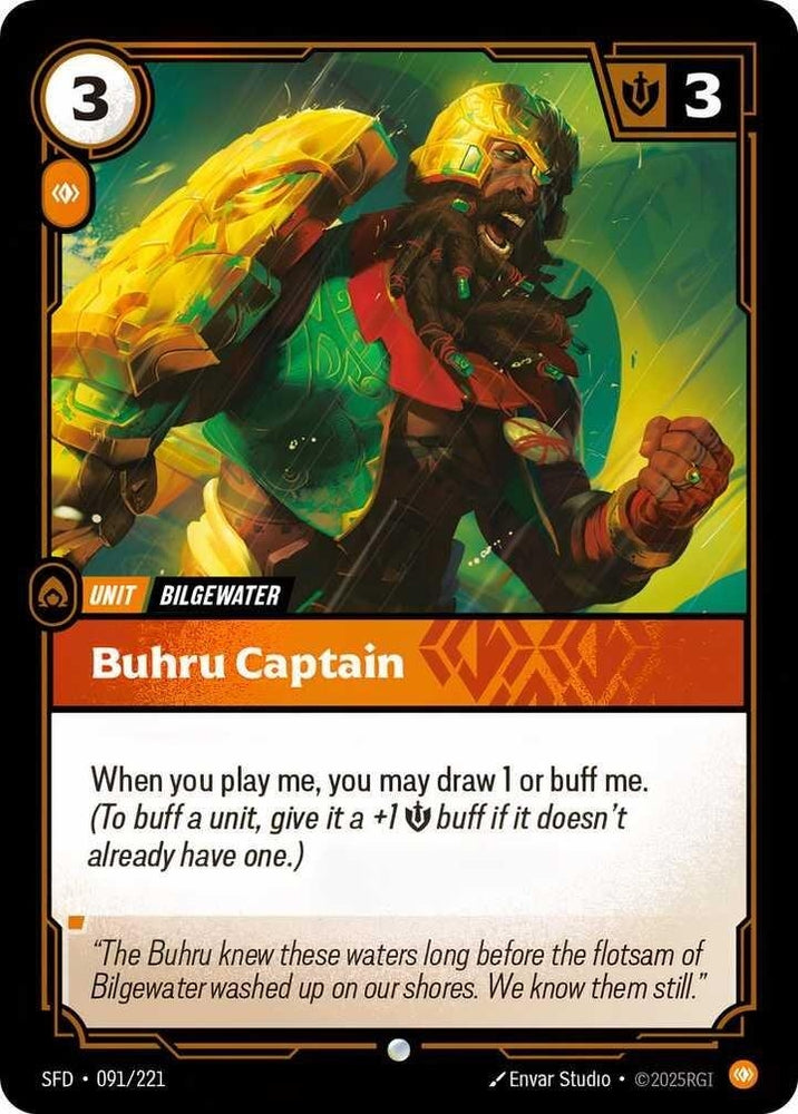 Image for Buhru Captain (091/221) (SPF) - Riftbound: League of Legends Trading Card Game