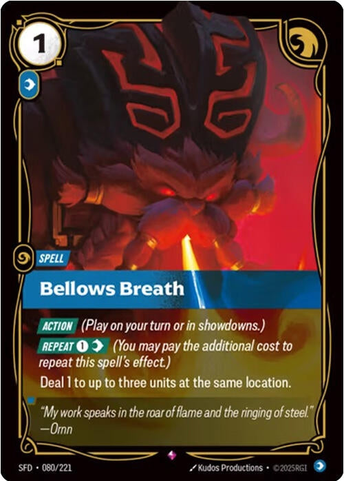 Image for Bellows Breath (080/221) (SPF) - Riftbound: League of Legends Trading Card Game