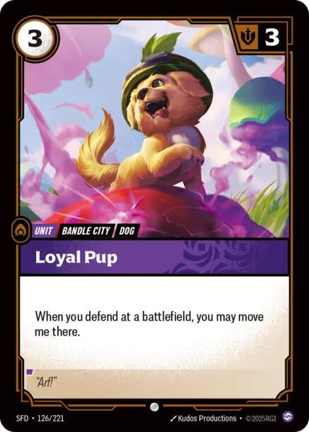 Image for Loyal Pup (126/221) (SPF) - Riftbound: League of Legends Trading Card Game