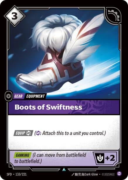 Image for Boots of Swiftness (133/221) (SPF) - Riftbound: League of Legends Trading Card Game