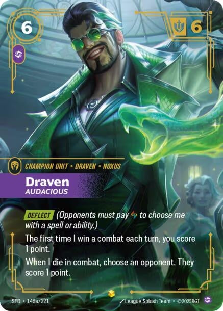 Image for Draven - Audacious (Alternate Art) (148/221) (SPF) - Riftbound: League of Legends Trading Card Game