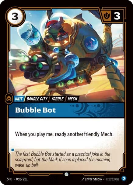 Image for Bubble Bot (062/221) (SPF) - Riftbound: League of Legends Trading Card Game