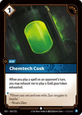 Image for Chemtech Cask (063/221) (SPF) - Riftbound: League of Legends Trading Card Game