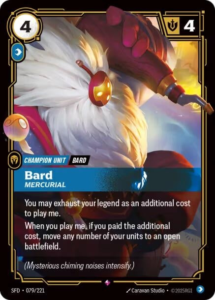Image for Bard - Mercurial (079/221) (SPF) - Riftbound: League of Legends Trading Card Game
