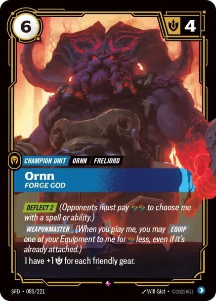 Image for Ornn - Forge God (085/221) (SPF) - Riftbound: League of Legends Trading Card Game