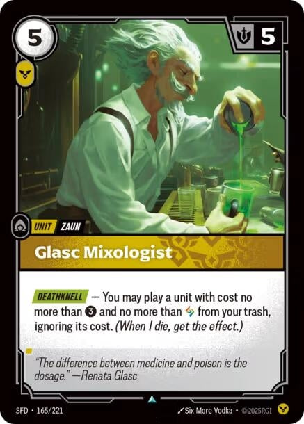 Image for Glasc Mixologist (165/221) - Riftbound: League of Legends Trading Card Game