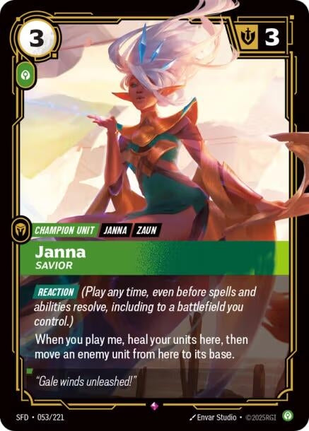 Image for Janna - Savior (053/221) - Riftbound: League of Legends Trading Card Game