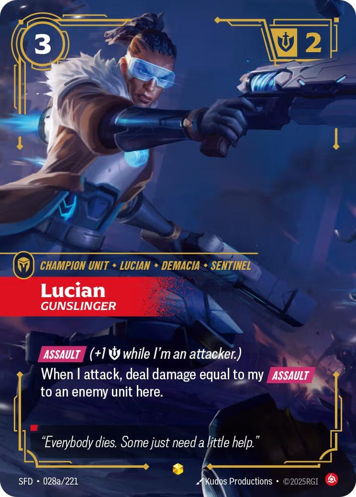 Image for Lucian - Gunslinger (Alternate Art) (028a/221) - Riftbound: League of Legends Trading Card Game