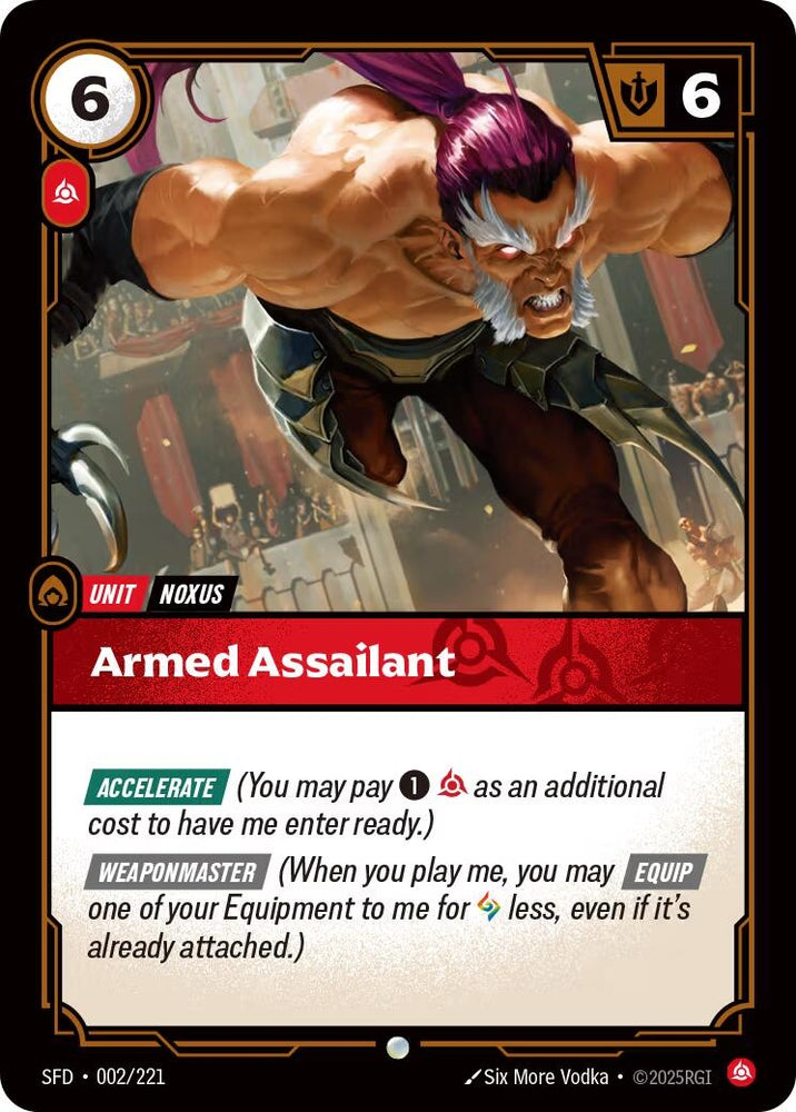 Image for Armed Assailant (002/221) - Riftbound: League of Legends Trading Card Game
