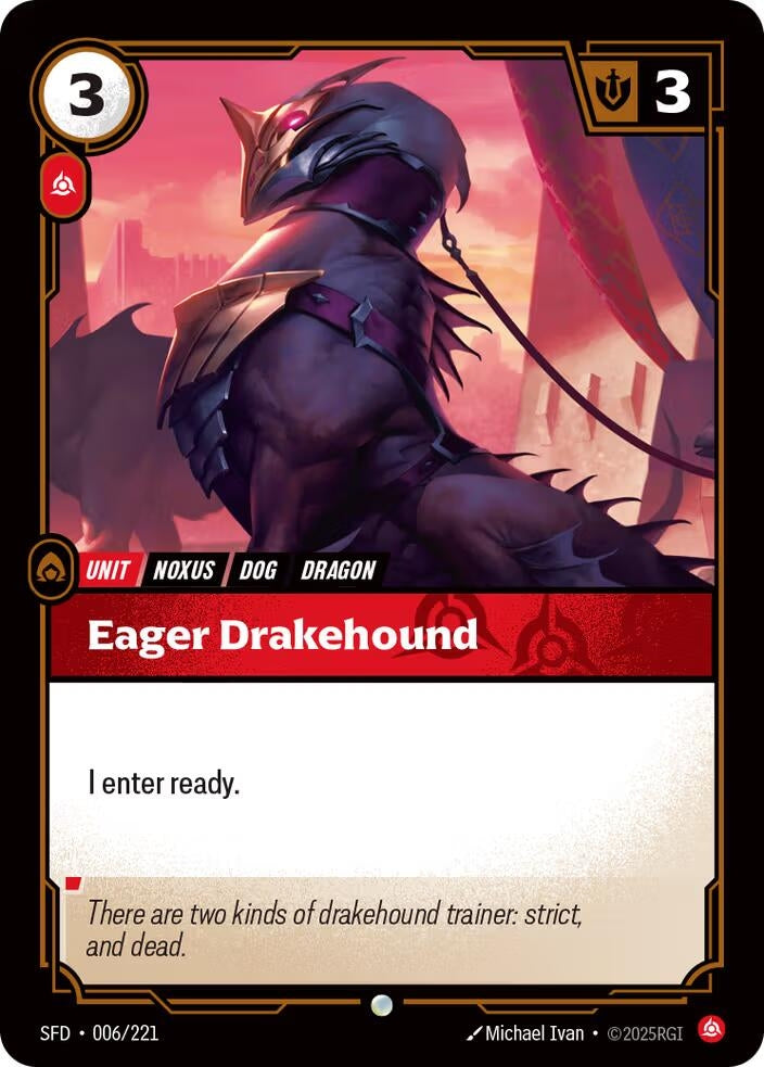 Image for Eager Drakehound (006/221) - Riftbound: League of Legends Trading Card Game