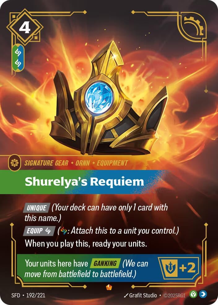 Image for Shurelya's Requiem (192/221) - Riftbound: League of Legends Trading Card Game