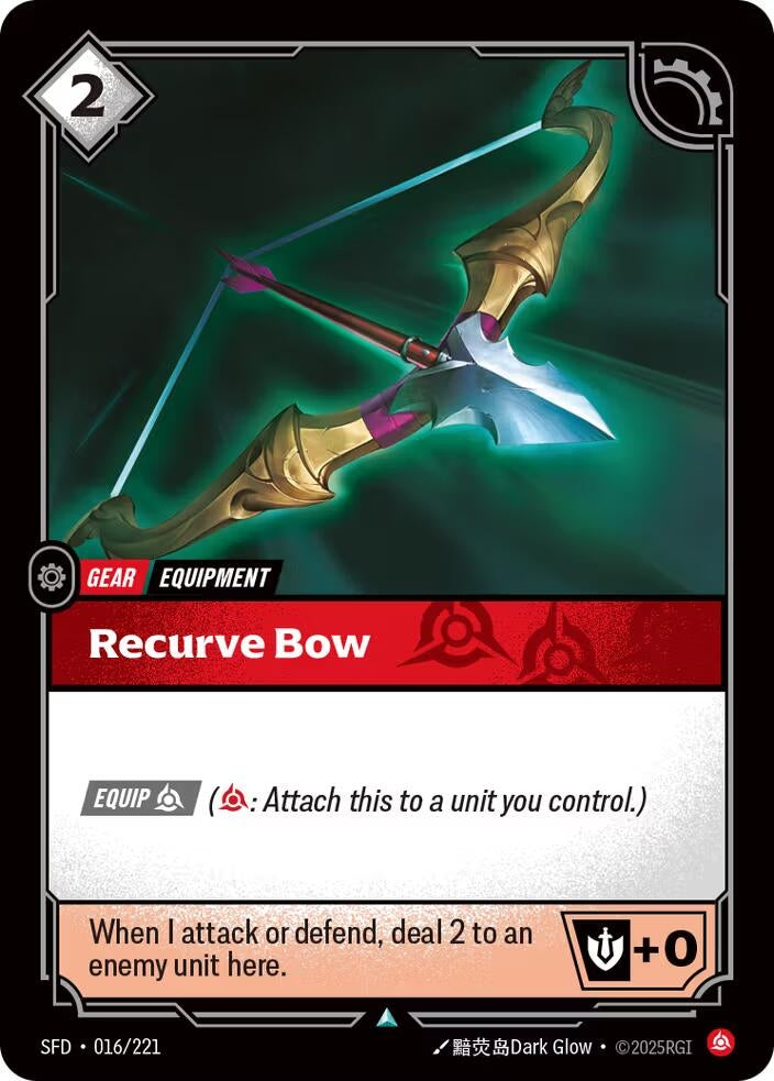 Image for Recurve Bow (016/221) - Riftbound: League of Legends Trading Card Game