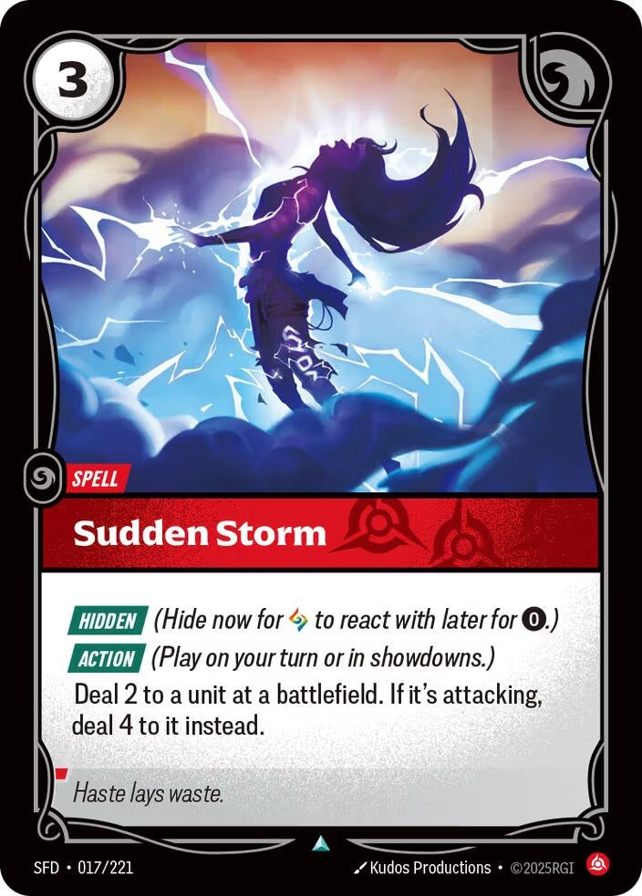 Image for Sudden Storm (017/221) - Riftbound: League of Legends Trading Card Game
