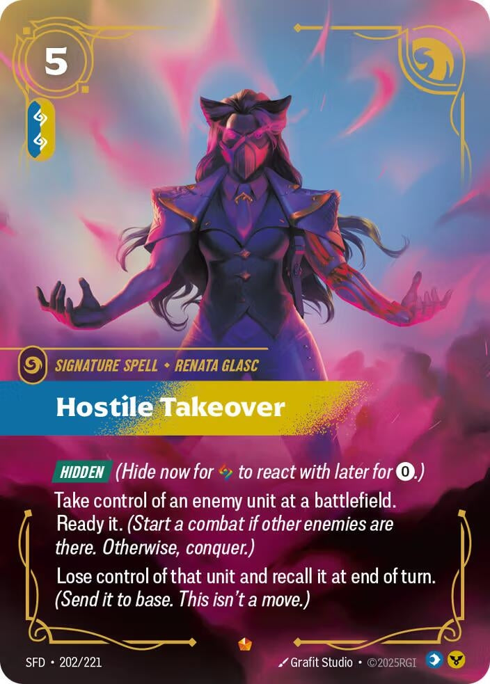 Image for Hostile Takeover (202/221) - Riftbound: League of Legends Trading Card Game