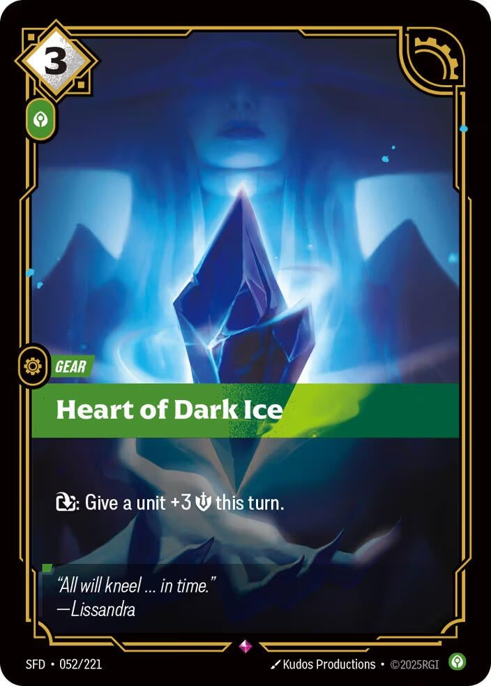 Image for Heart of Dark Ice (052/221) - Riftbound: League of Legends Trading Card Game