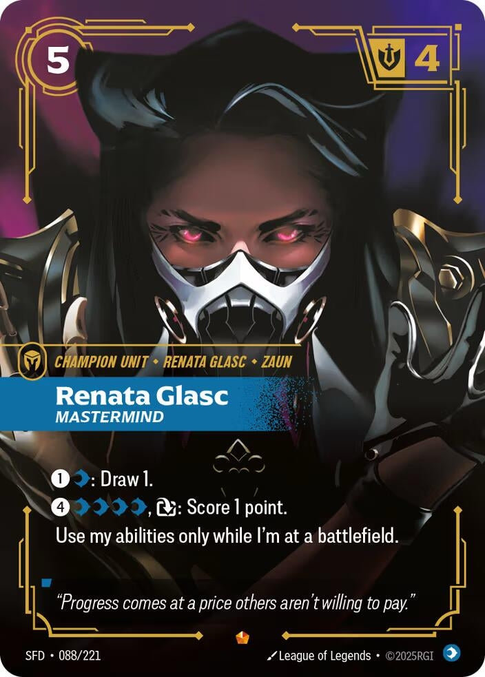 Image for Renata Glasc - Mastermind (088/221) - Riftbound: League of Legends Trading Card Game