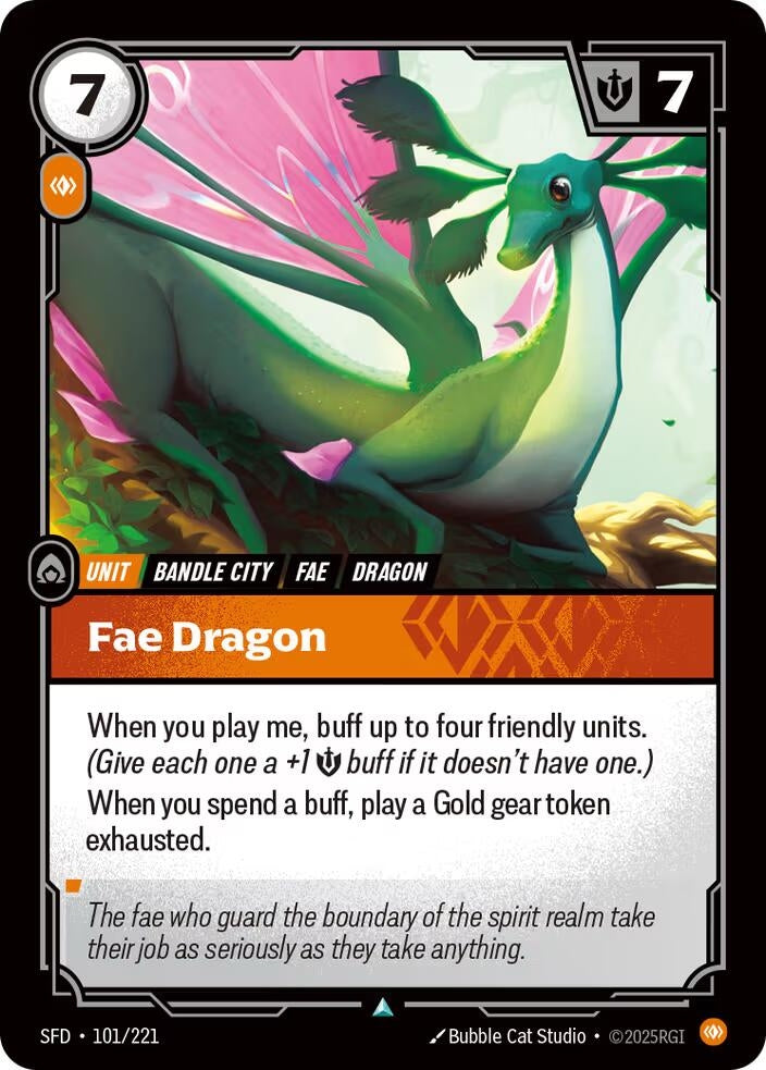 Image for Fae Dragon (101/221) - Riftbound: League of Legends Trading Card Game