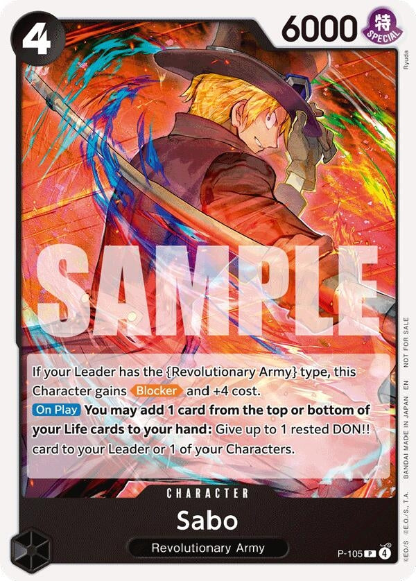 Image for Sabo (Store Tournament 2025 Vol. 4) (P-105) (OP-PR) - One Piece Card Game