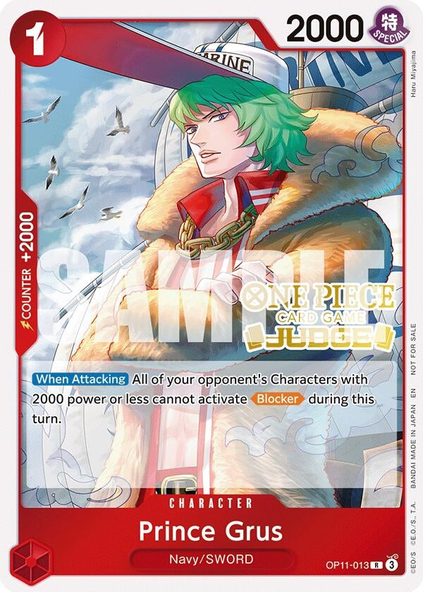 Image for Prince Grus (Judge Pack Vol. 7) (OP11-013) (OP-PR) - One Piece Card Game