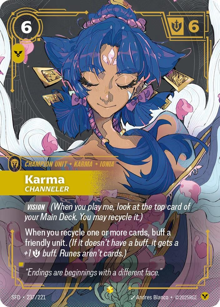 Image for Karma - Channeler (Overnumbered) (237/221) - Riftbound: League of Legends Trading Card Game