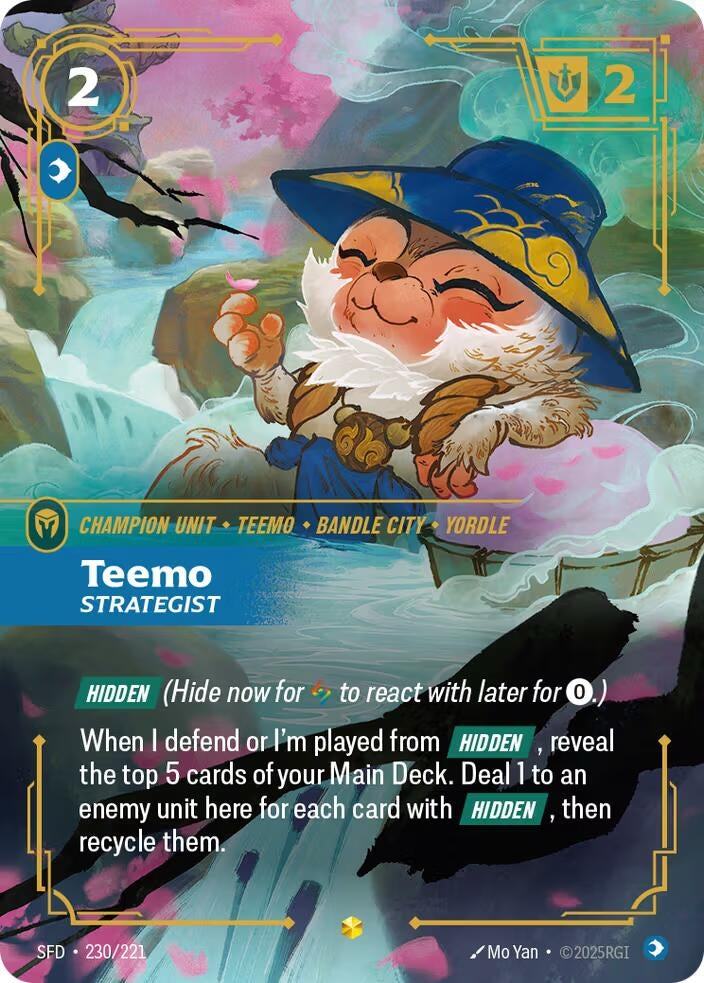 Image for Teemo - Strategist (Overnumbered) (230/221) - Riftbound: League of Legends Trading Card Game