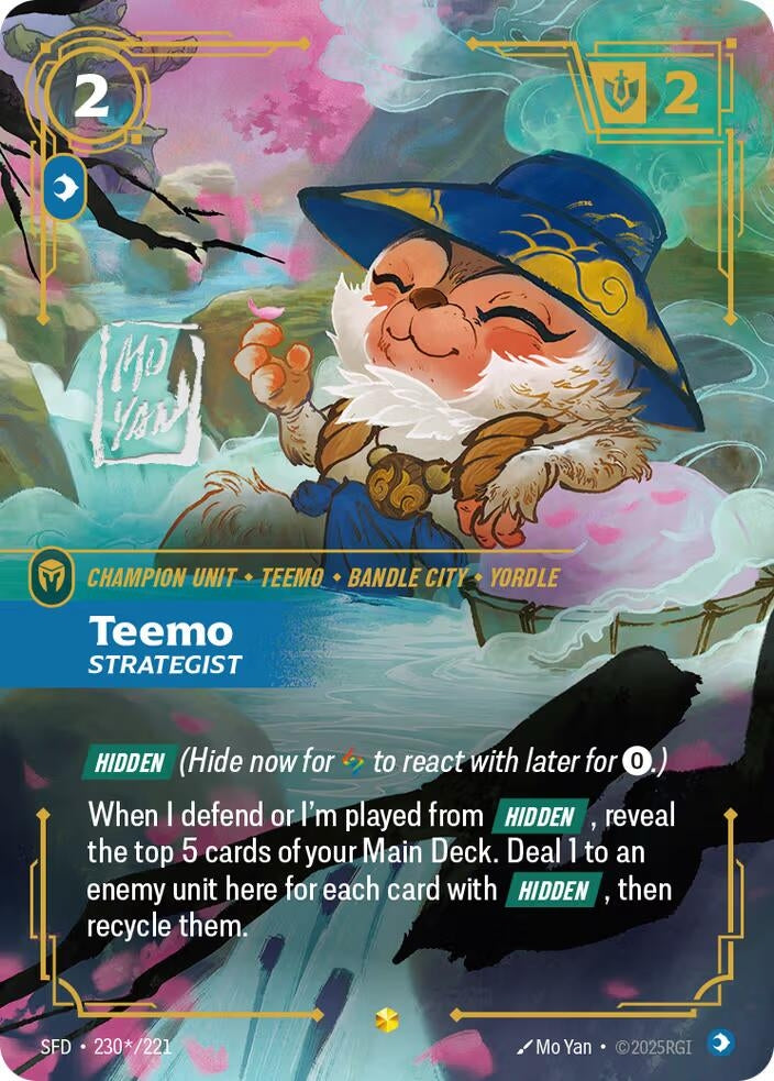 Image for Teemo - Strategist (Signature) (230*/221) - Riftbound: League of Legends Trading Card Game